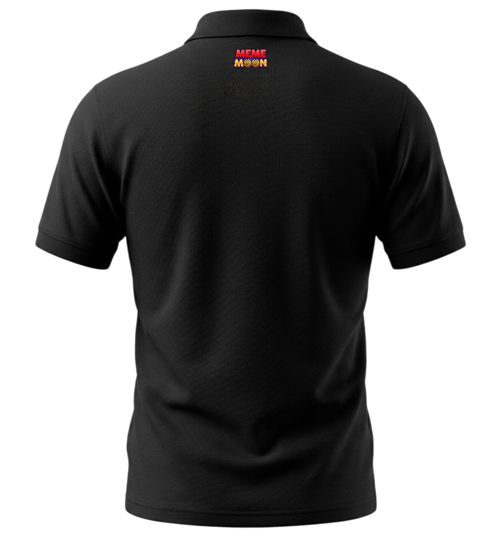 Bitcoin $BTC Fan Art Polo - Black
